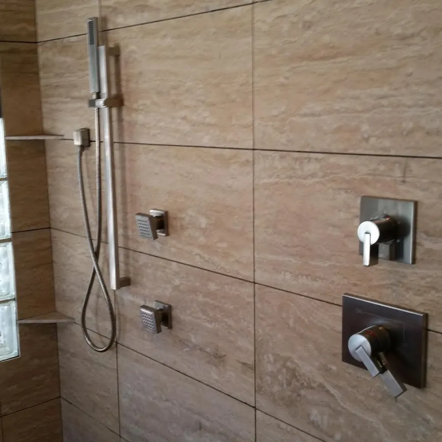 Shower fixture installation for Water Heater Replacement in Summit